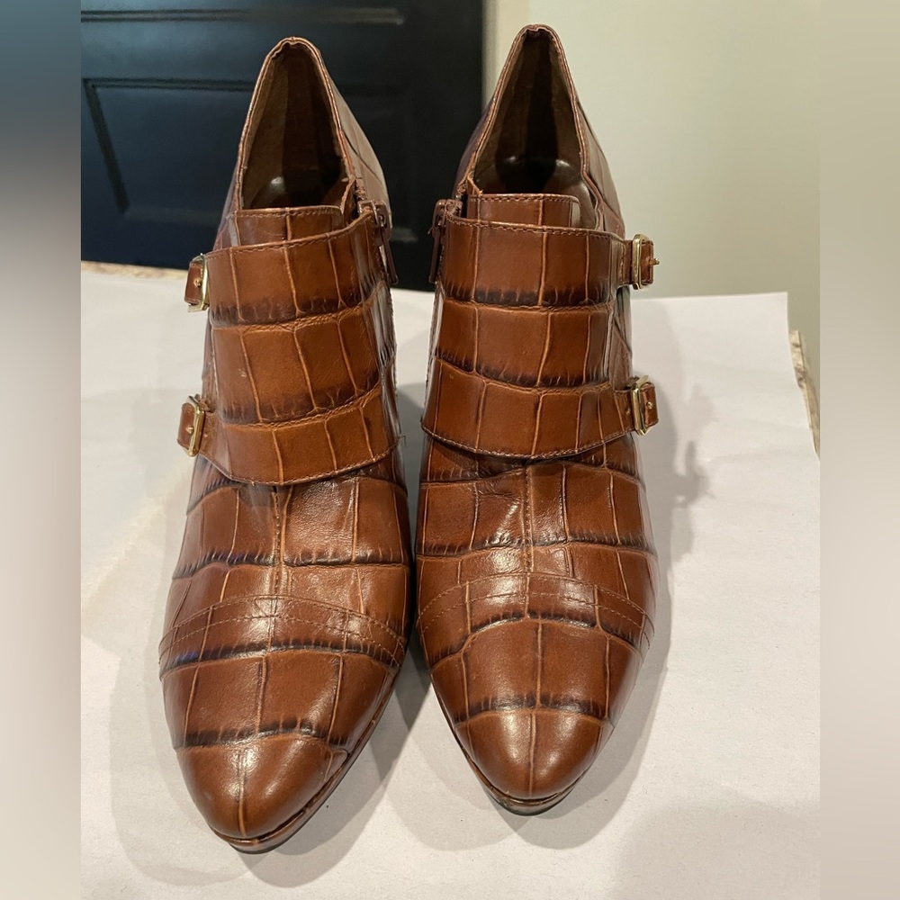 Ralph Lauren Crocodile Ankle Boot size 8 1/2